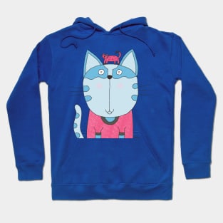 Cat Goof Pink Shirt Pink Li'l Cat Pinnacle Hoodie